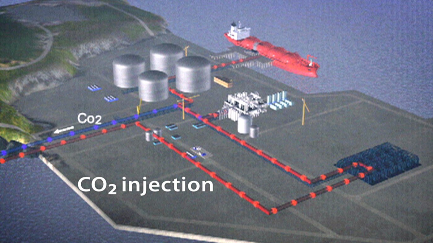Archival rendering of the Melkøya onshore facility near Hammerfest in Northern Norway.